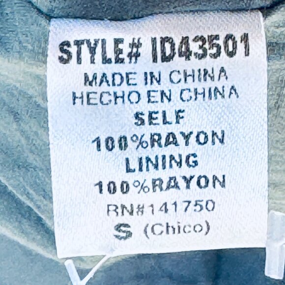 Antoinette By Bohme Embroidered Boho Dress Small  Gray 100 % Rayon - Picture 6 of 10